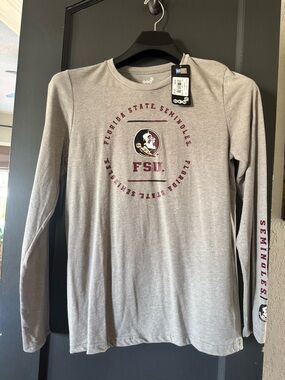 Florida State Seminoles FSU Gray Long Sleeve Tee